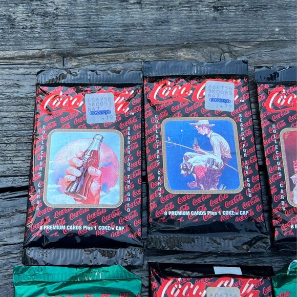 Coca Cola Collectors Cards Lot of 6 Series 1 and 2 1993 1994 Sealed packs caps - Picture 2 of 8